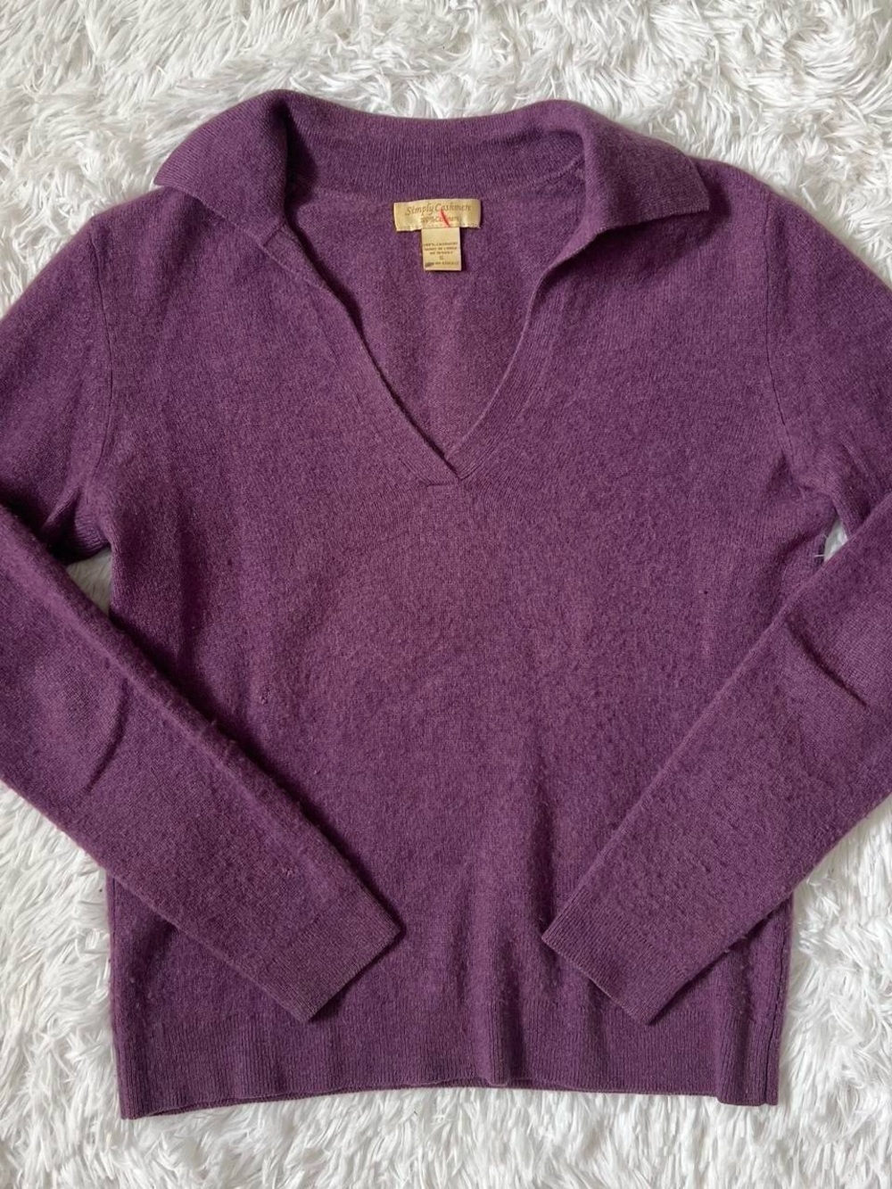 Women's Purple Cashmere Sweater